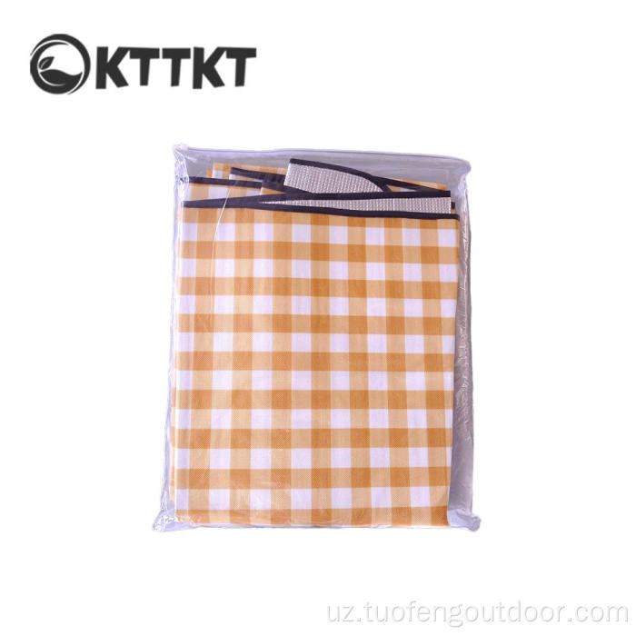 Tashqi lagerning namligi chidamli piknik mat 2mx2m